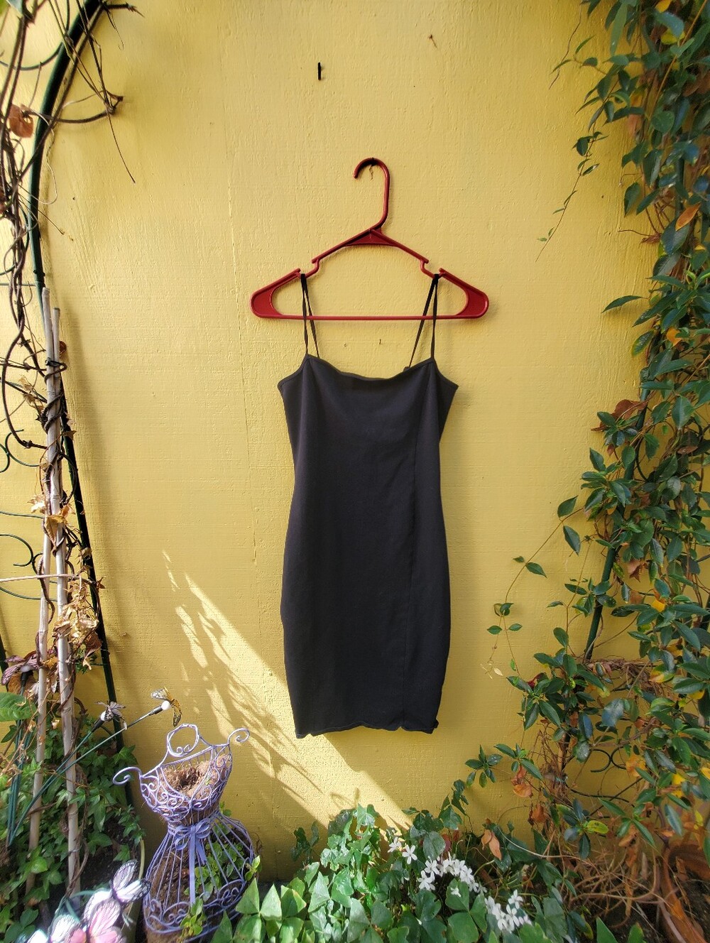 Classic Black Slip Dress - Minimal Spaghetti Strap Dress